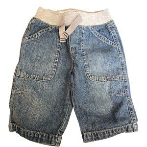 Genuine Baby Elastic Waist Jeans By OshKosh Infant Denim Pull-On 6M jj3881